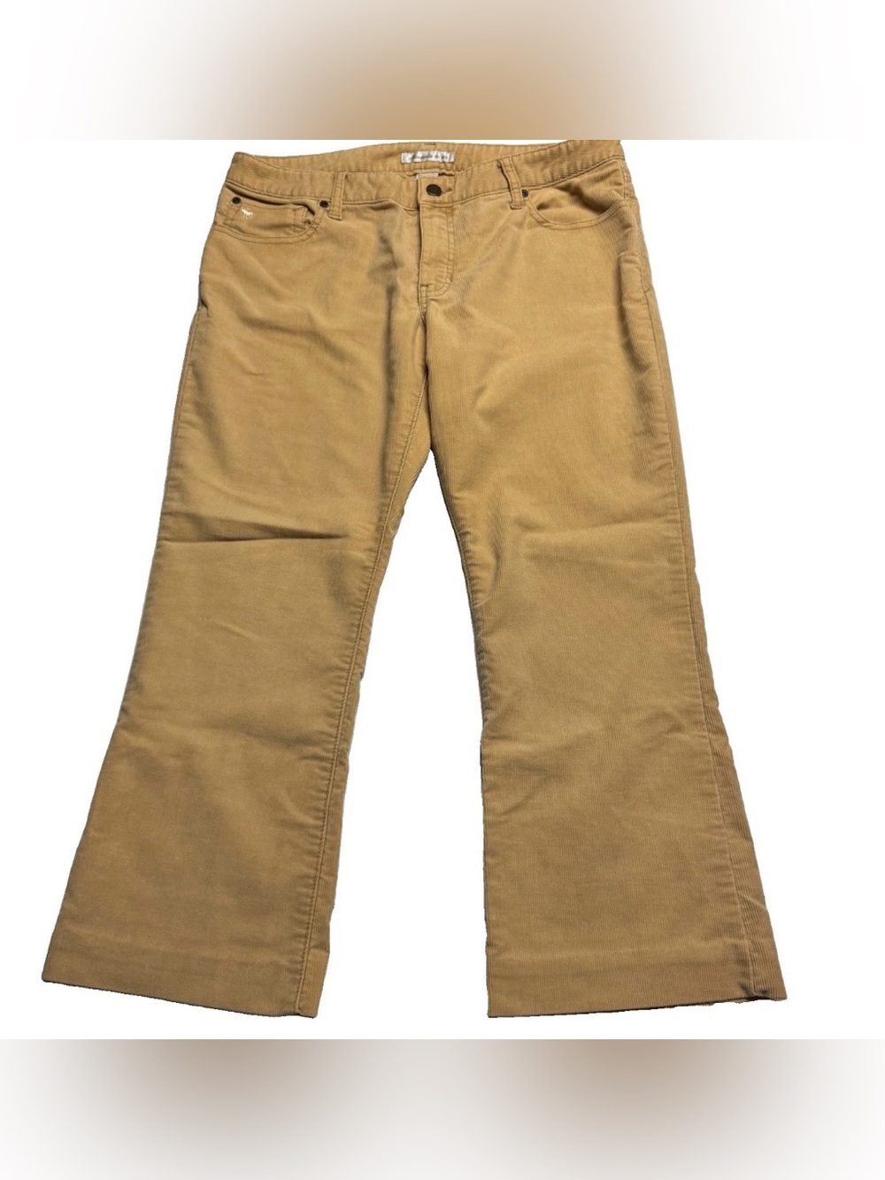 Abercrombie & Fitch Corduroy Wide Leg Pants In Camel (Tan) Size: 10, 26" inseam